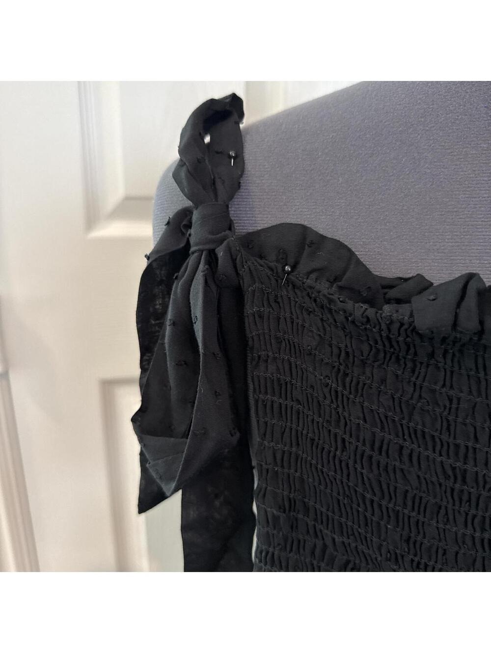 Life Black Two-Piece Smocked Crop Top and Skirt Set - Picture 5 of 7